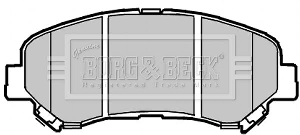 BORG & BECK Комплект тормозных колодок, дисковый тормоз BBP2084